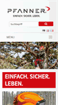 Mobile Screenshot of pfanner-austria.at