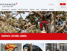 Tablet Screenshot of pfanner-austria.at
